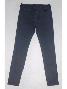 Just Black Jeans Size 30 (12) Made in USA Stretch Black Denim